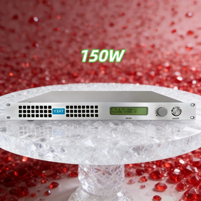 

150W FM Transmitter FCC/CE/ISO, CD Sound, for Radio Station/Community/Aviation Ground, Knob Control, AES Input, Low Noise