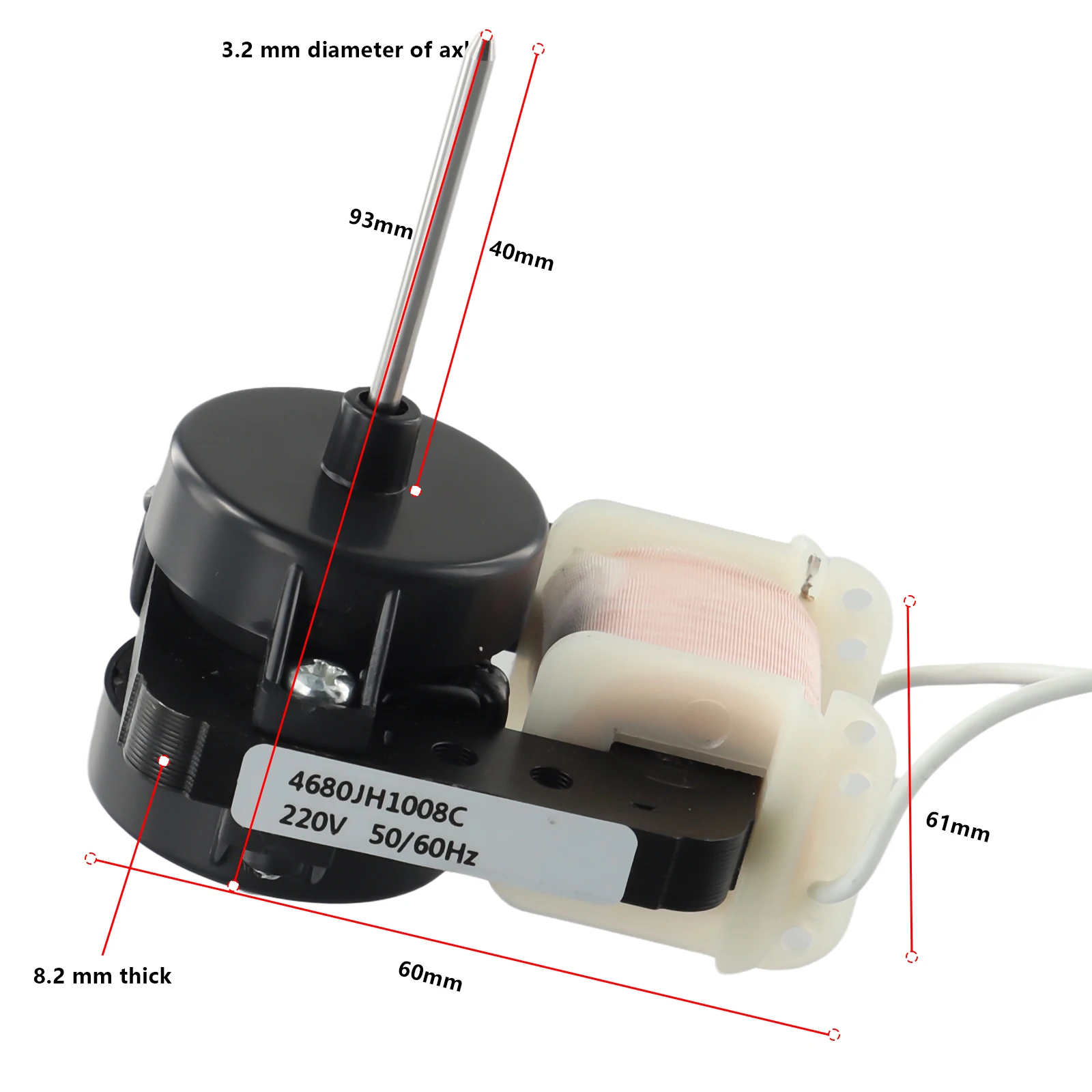 Convenient And Reliable Cooling System Enhancement Refrigerator Fan Motor Replacement Part For Freezer Evaporator