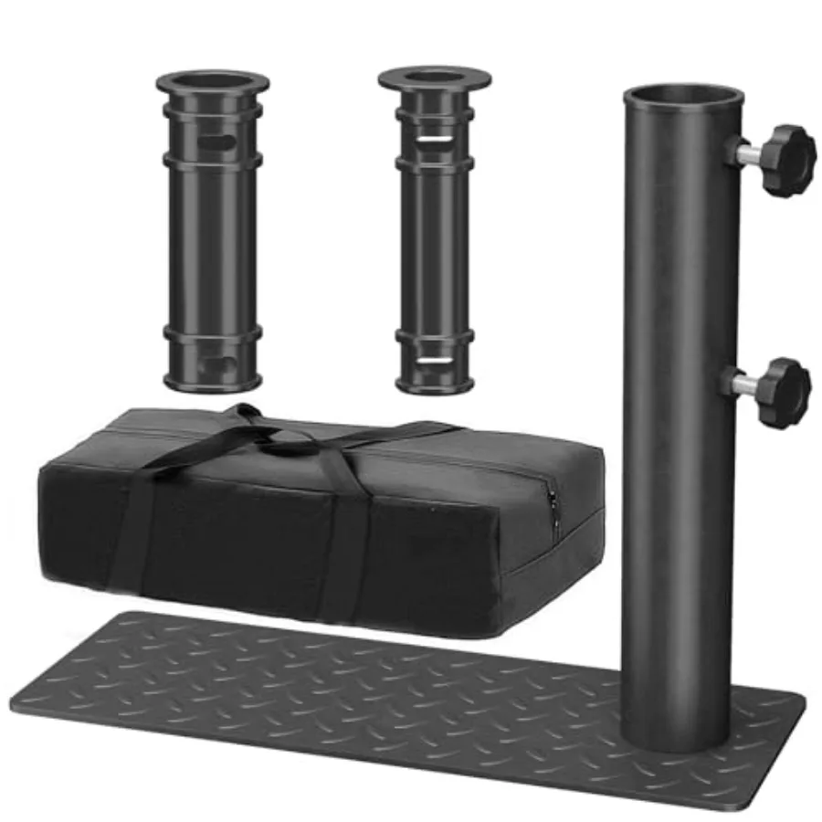 

Flag Pole Tire Mount, Heavy Duty Tailgate Flagpole Stand Holder with 4mm Thick Base and Carry Bag, Fits Up to 1.9" Poles, Porta