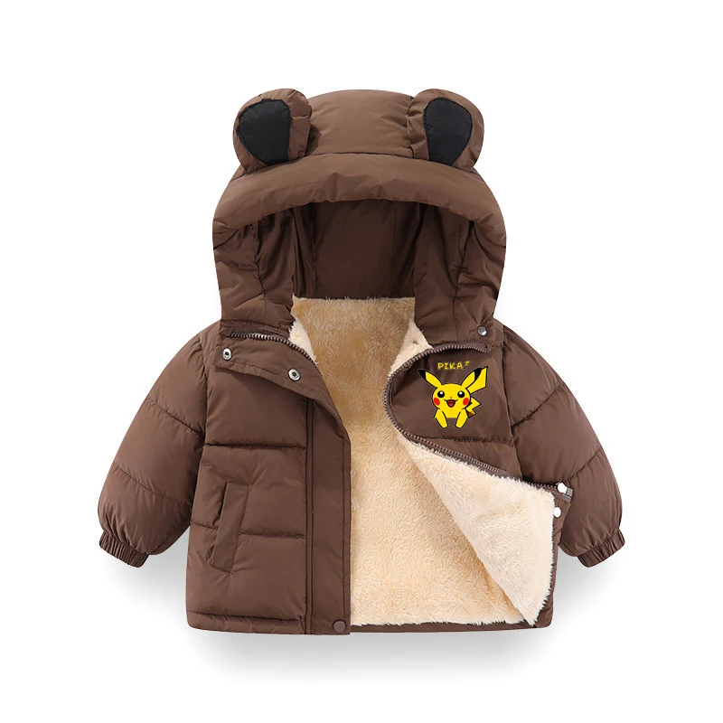 جديد 2025 معطف شتوي للأولاد من القطن مبطن برسوم كارتونية سترة سميكة دافئة للأطفال الصغار ملابس خارجية مبطنة من القطن #3