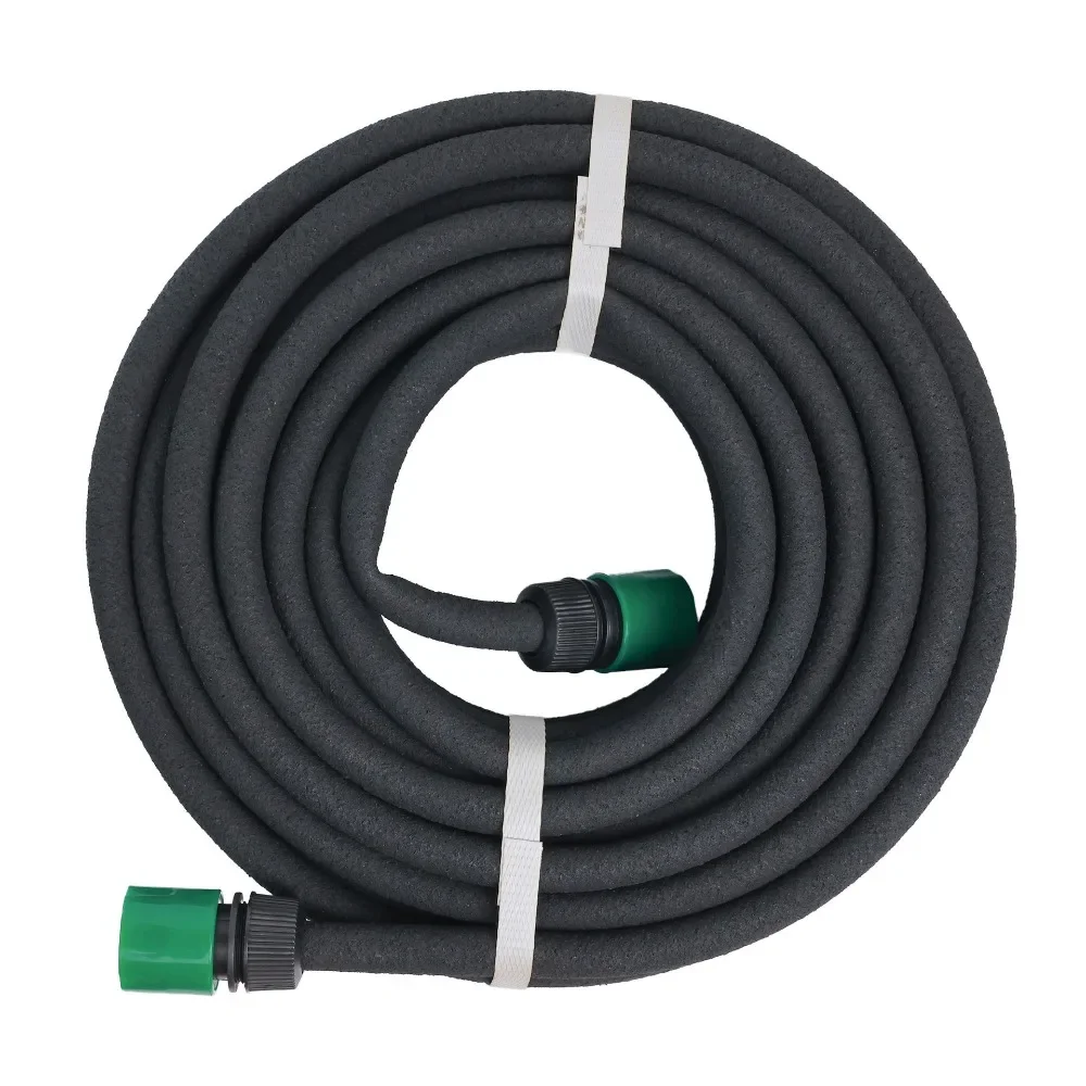 Anti-Aging Porous Soak Hose Quick Connect Rubber Garden Steep Hose Porous Tubing Efficient Watering Micro Drip Irrigation Hose