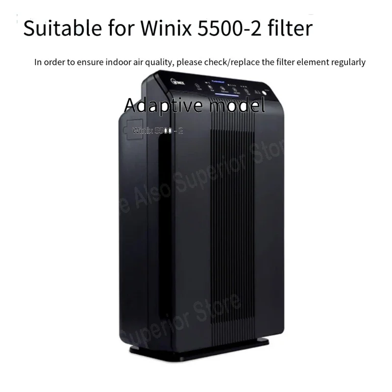 

Подходит для Winix5500-2, фильтрующий элемент, офисный домашний очиститель воздуха, активированный уголь, композитный HEPA-фильтр.