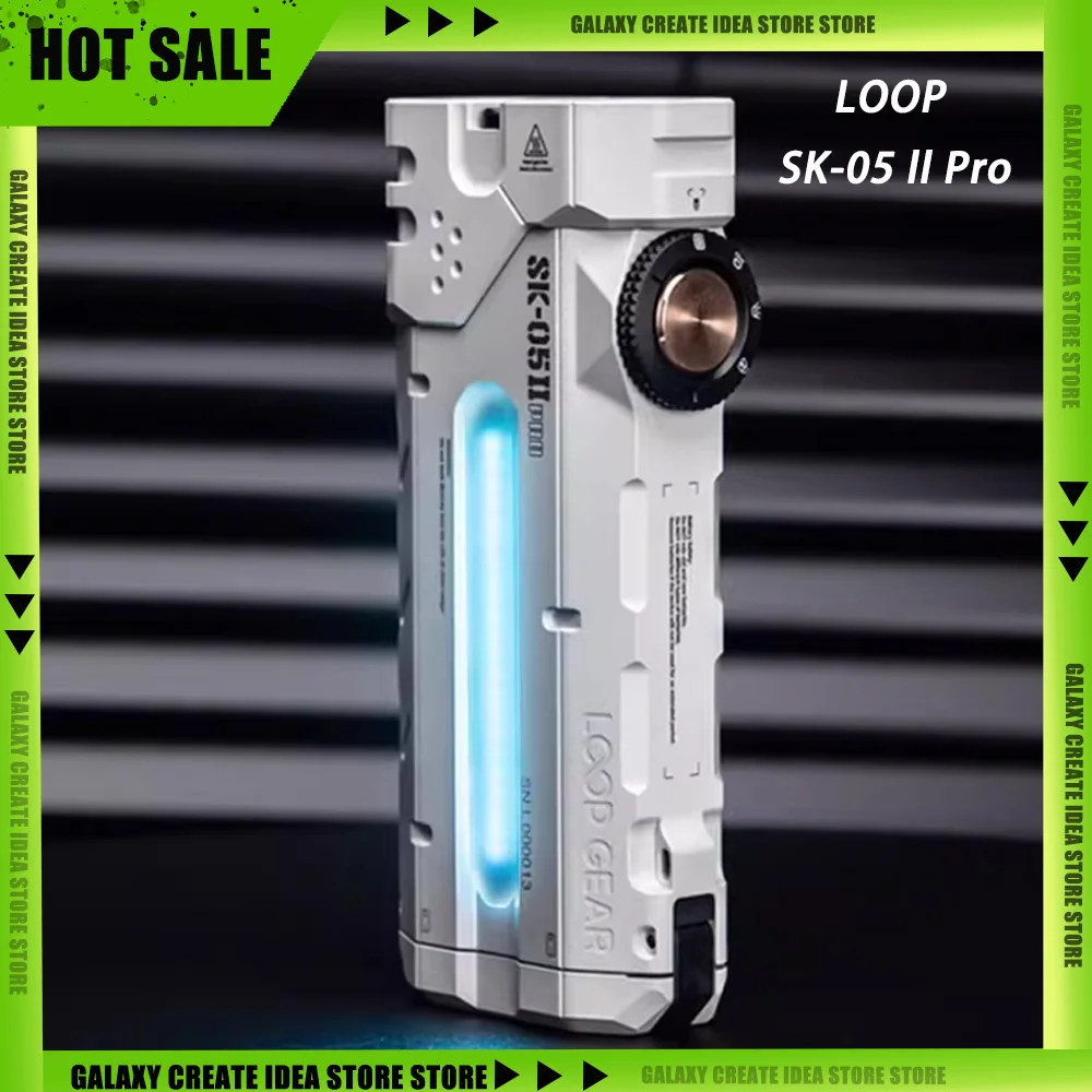 

Механический многофункциональный фонарь LOOP SK-05 ll Pro с максимальным радиусом действия 410 м для использования на природе, в кемпинге и в чрезвычайных ситуациях, 5000 лм, аккумулятор 8000 мАч, подарок