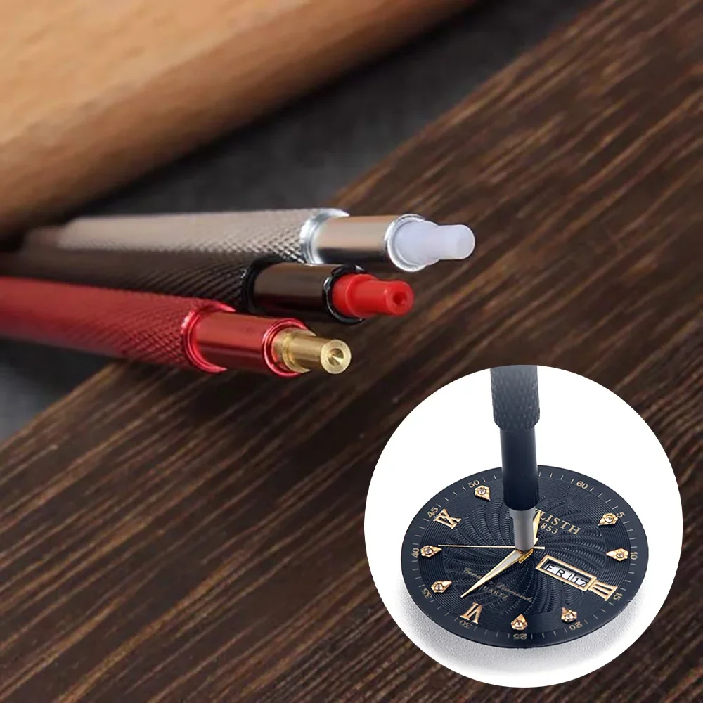 3 teile/los Uhr Hand Presser Drücker Fitting Set Kit für Uhrmacher Reparatur Werkzeug Armbanduhr Gummi Kopf für Uhr Nadel Werkzeuge