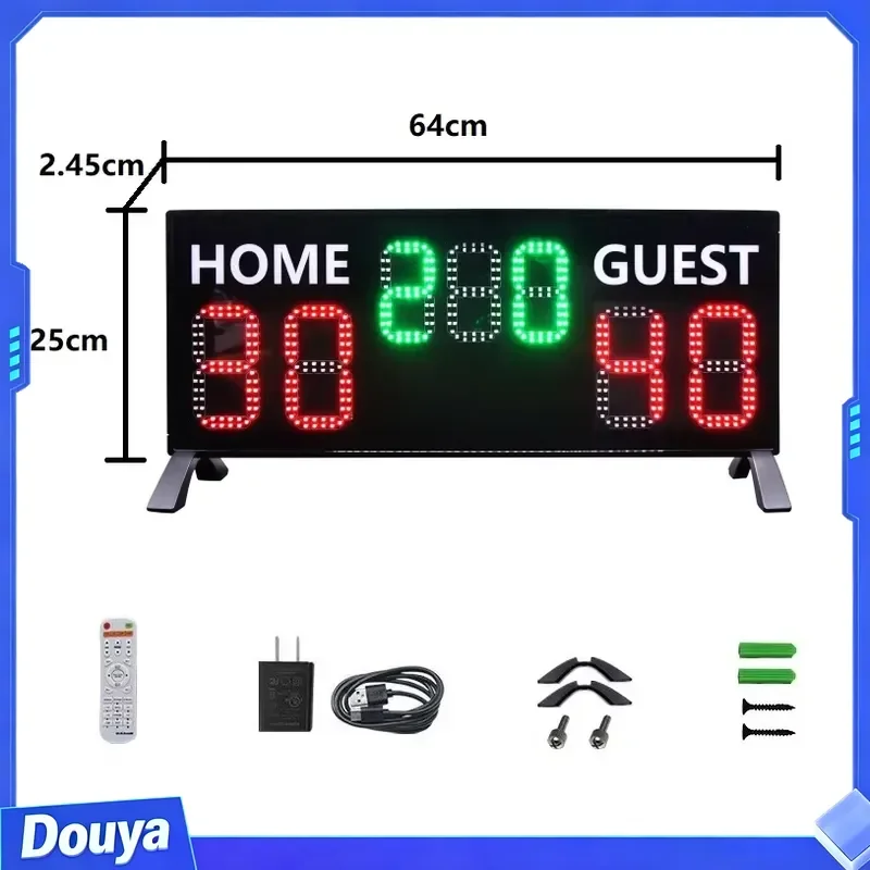YIZHI High Quality Electronic Desktop 7 Digits LED Display Digital Tennis Scoreboard for Basketball Volleyball Badminton - view 2
