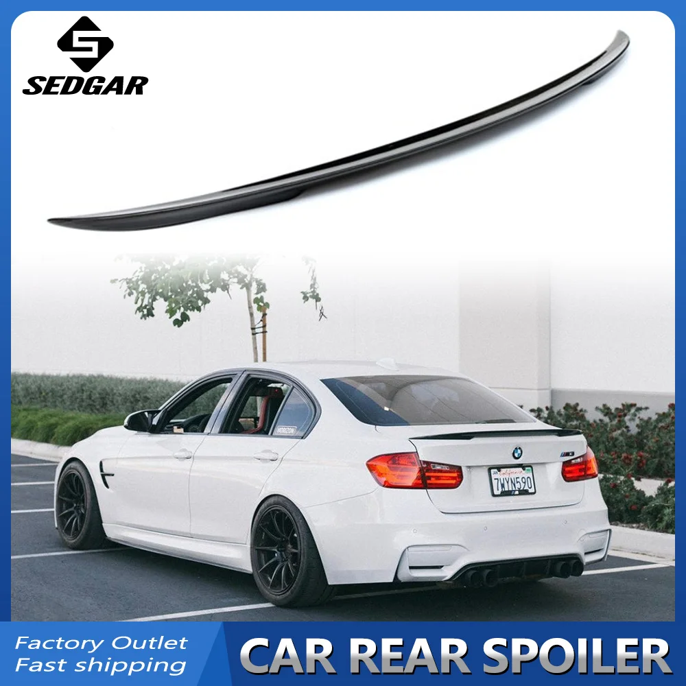 

F30 Rear Trunk Spoiler ABS Tail Trunk Wing Decoration P Style Color Rear Lip Spoiler For BMW 3-Series F30 F80 2012-2018