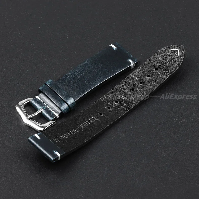 Retro Genuine Leather Watch Band Quick Release Calfskin Watch Strap Bracelet 18mm 19mm 20mm 21mm 22mm 24mm Watch Accessories