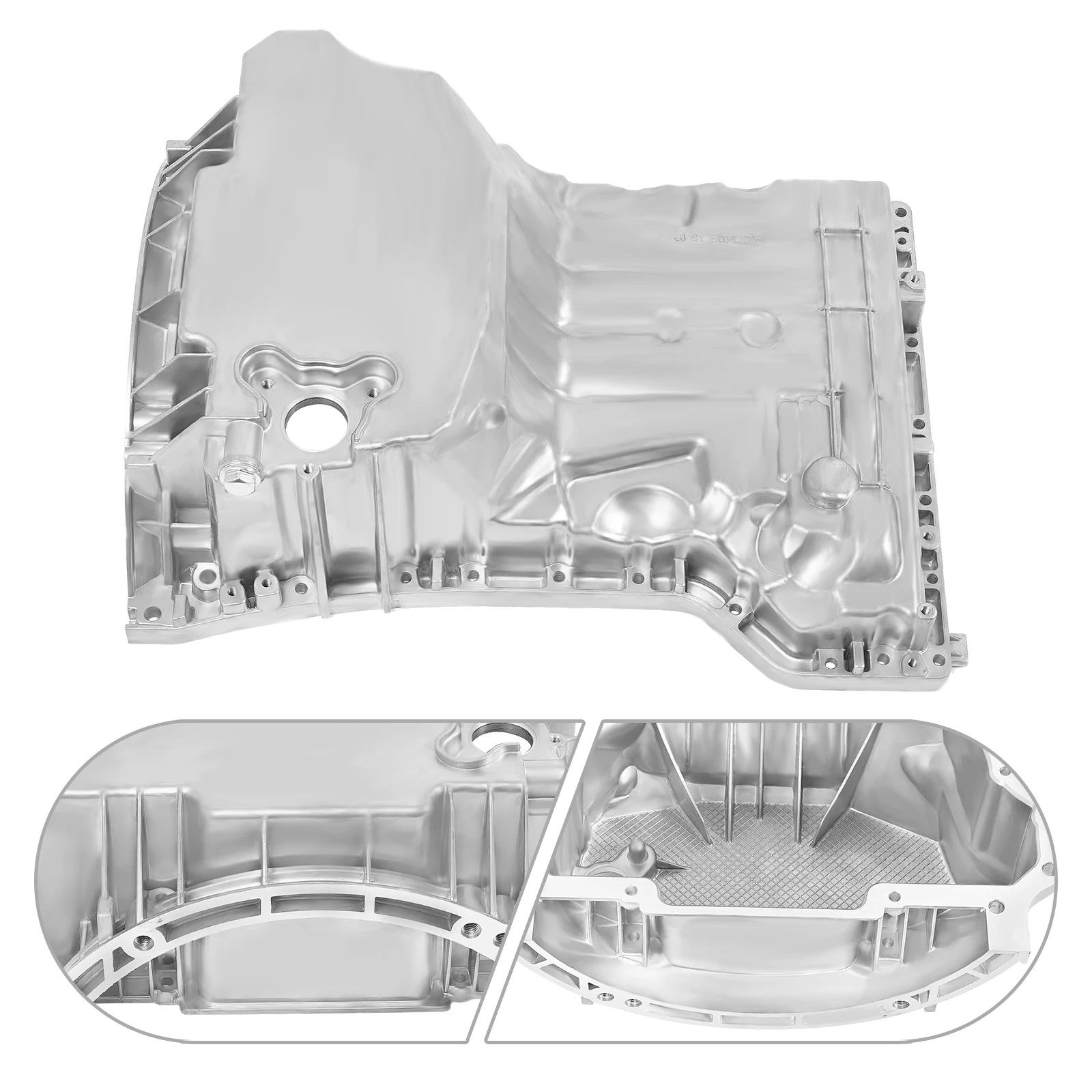 

Engine Oil Pan for 2012-2015 Mercedes-Benz W204 W205 C204 R172 C250 SLK250 1.8L Engine Oil Pan Aluminum Engine Oil Pan