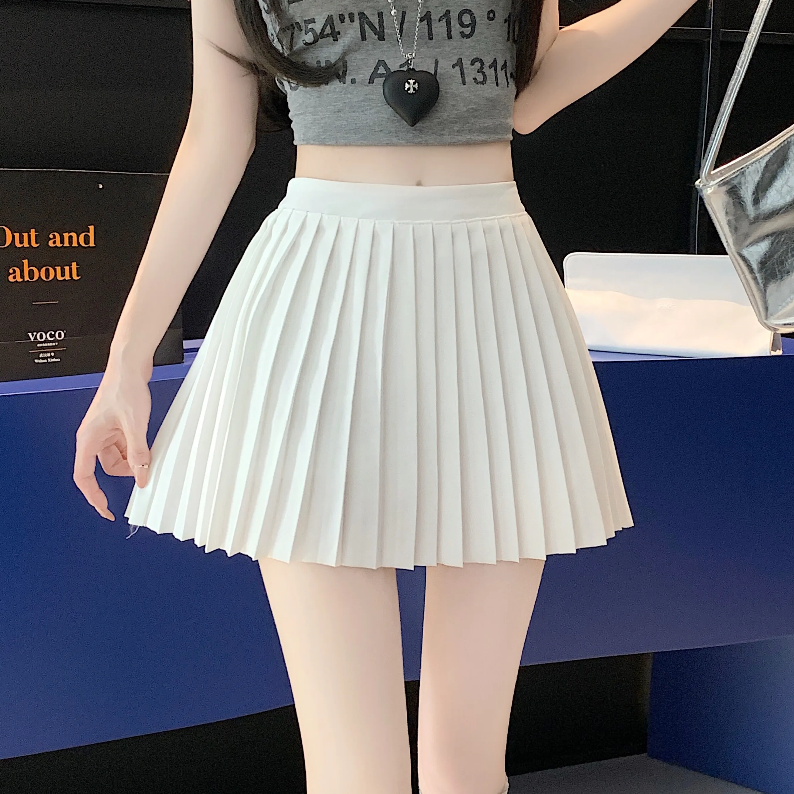 

Korean Style Jk Y2k Clothing Summer High Waist Pleated Short Skirts for Women Hotsweet Street Casual Black White Mini Skirt