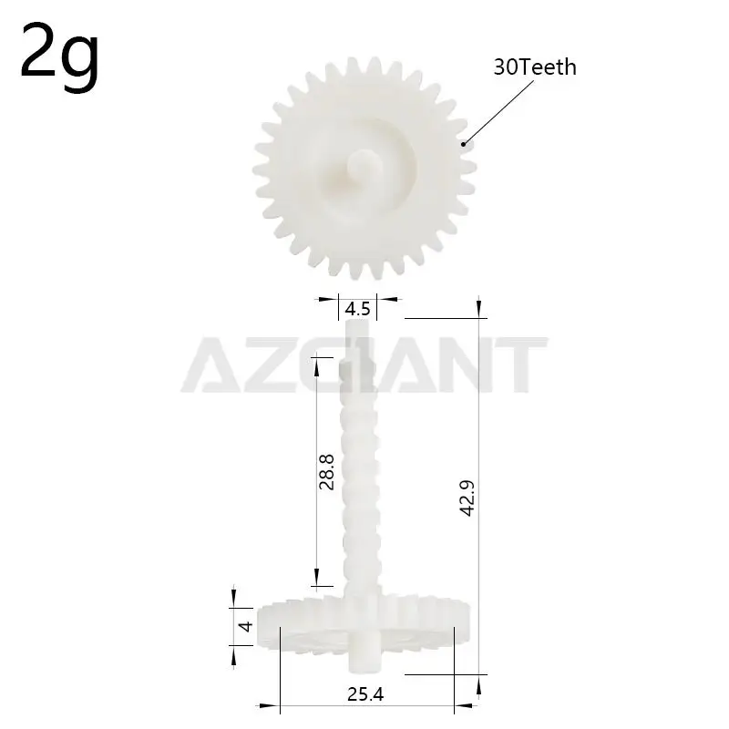

AZGIANT for Volvo XC90 2003-2014/XC70 MK1 2001-2007 30 Teeth gears worm kit of Car Fuel Tank Door Opener Lock Release Actuator