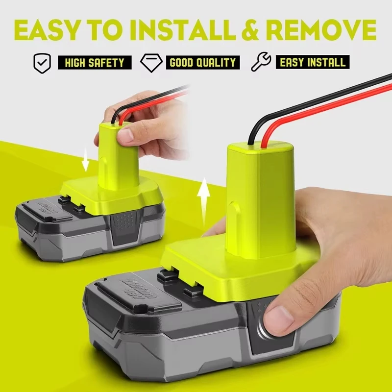 Battery Adapter for Ryobi ONE+ 18V Nimh/Li-ion Battery DIY Power Wheels Adapter Tool Connector for RYOBI Battery Dock Adapter