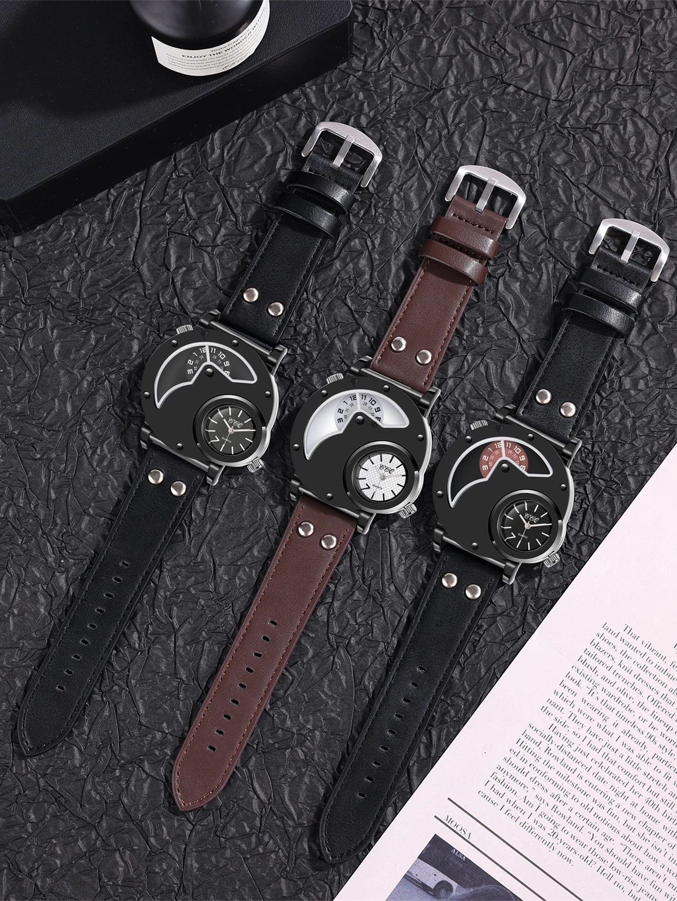 ساعة كوارتز بسيطة وفريدة من نوعها، مناسبة لهدايا عيد الميلاد والهالوين #1