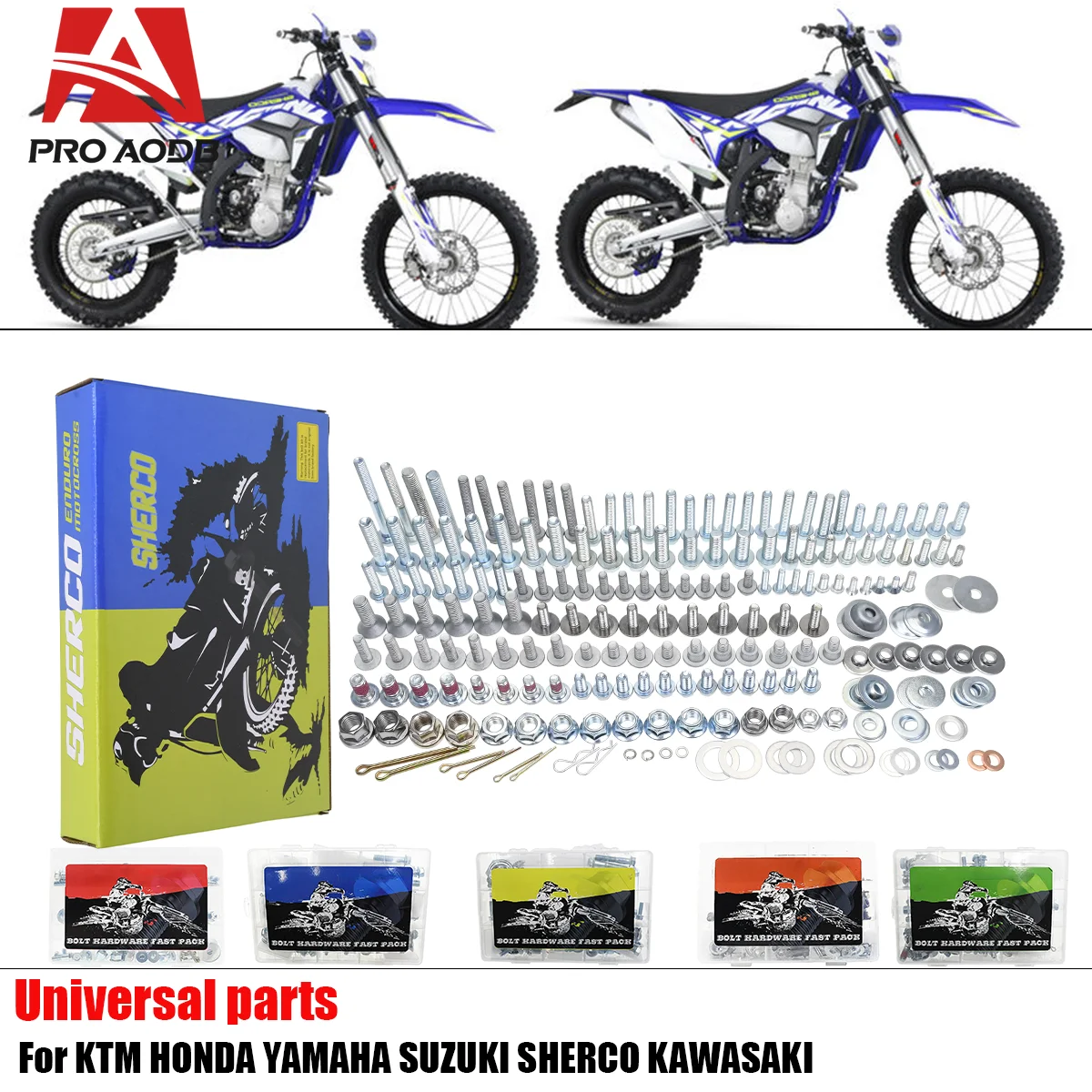 Complete Screw and Gasket First Aid Kit For SHERCO 2013-2024 SER and SE-Factory 125-300 SEF-R and SEF-Factory 250-500