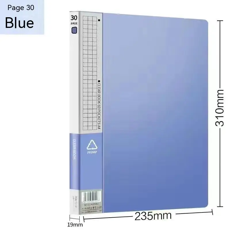 Imagem -06 - Chen Lin 60 80 100 Páginas a4 Pasta de Arquivo Grande Capacidade de Armazenamento de Documentos de Livro de Dados Produtos de Arquivamento Inserir Papel de Teste Livreto