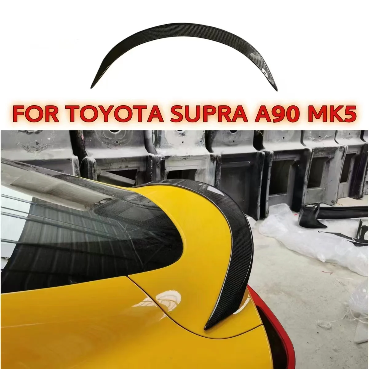 

Carbon Fiber Tail fins For Toyota Supra A90 A91 2019+ Rear Deck Spoiler Duckbill Car Wing Retrofit the rear wing Body Kit