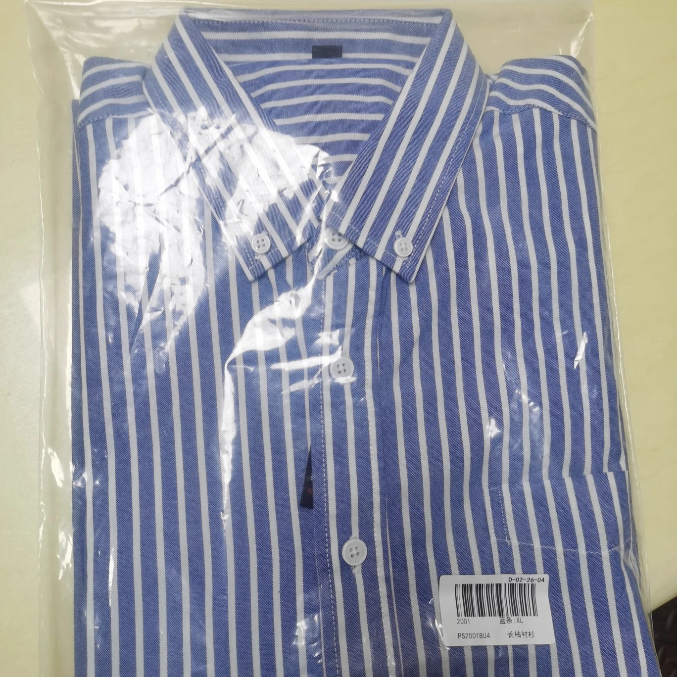 قميص رجالي مكون من 5 نجوم! كم طويل مخطط على الطراز الكوري، 100% قطن للجنسين