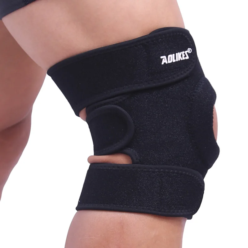 1pc Elastic Knee Support Basketball Soccer Brace Kneepad Fitness Running Cycling Adjustable Patella Knee Protection Safety Guard