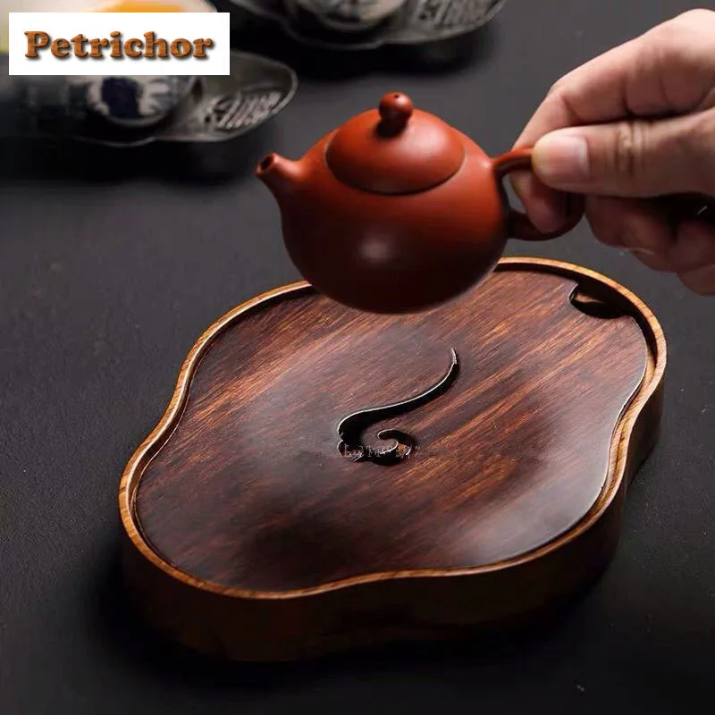 

Heavy Bamboo Pot Bearing Holder Teacup Anti-scald Mat Dry Brew Table Tea Tray Coasters Tea Services Supplies Ornaments Supplies