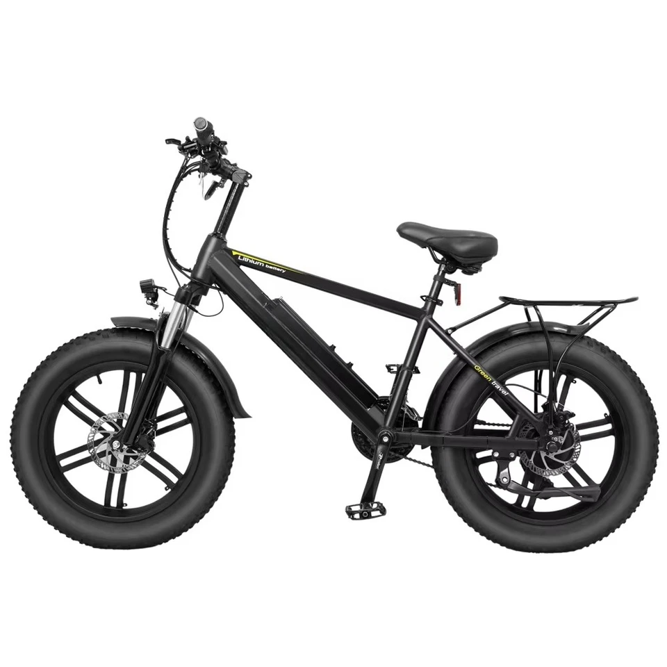 20 Inch Fat Tire Ebike 48V 500W 1000W Electric Bicycle 750W Mountain E Bike Power Assisted E-bicycle image 4