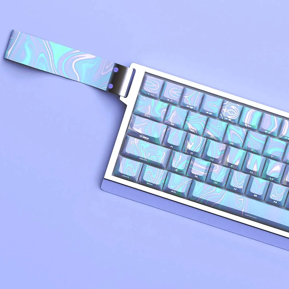 Keycap الجانب النقش شفافة المصنع الأصلي التسامي الحراري PBT متوافق مع لوحة المفاتيح/العمود المصفوفة الرئيسية