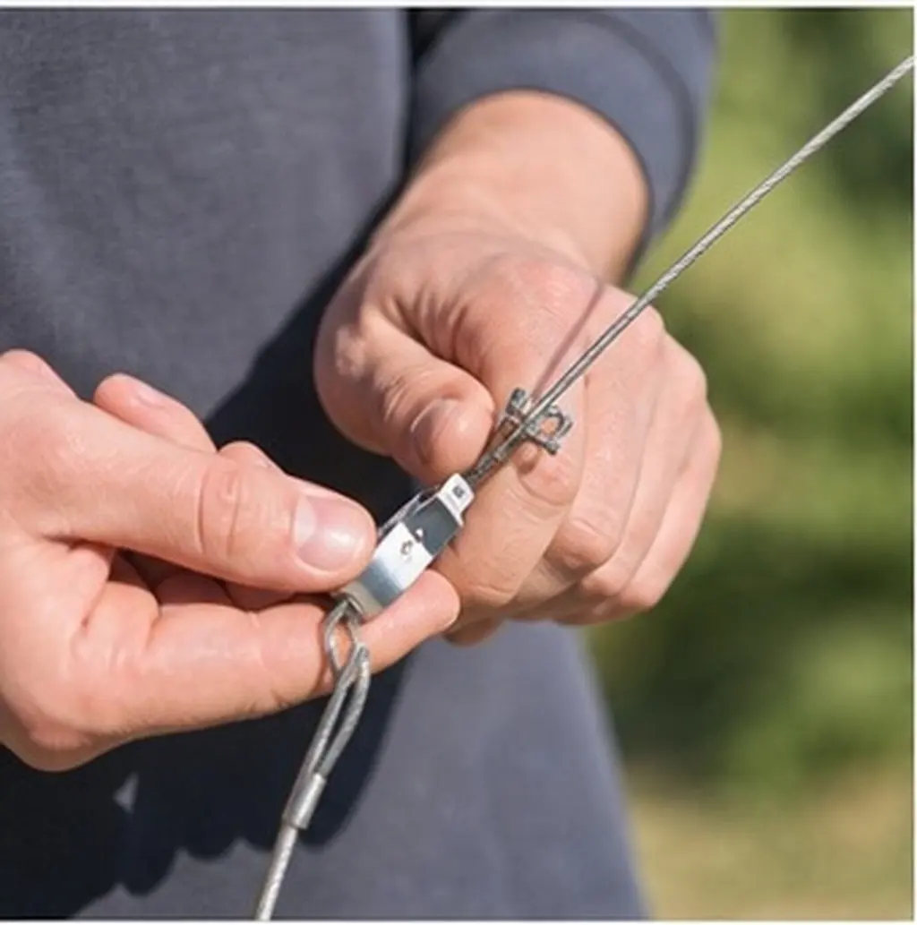 6pcs Wire Steel Cable Tightener Heavy Duty Fencing Line Rope Fixing Tool Durable Garden Steel Cable Tighteners Use
