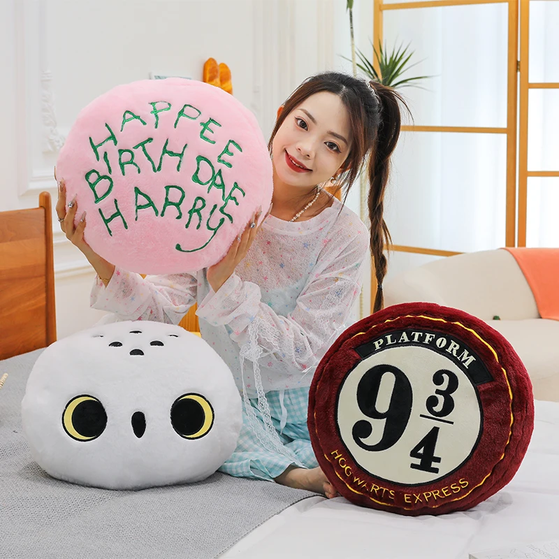 Harry Potter 40cm Hedwig pluche kussen zacht kussen kantoor ontspanning woondecoratie cadeau voor meisjes