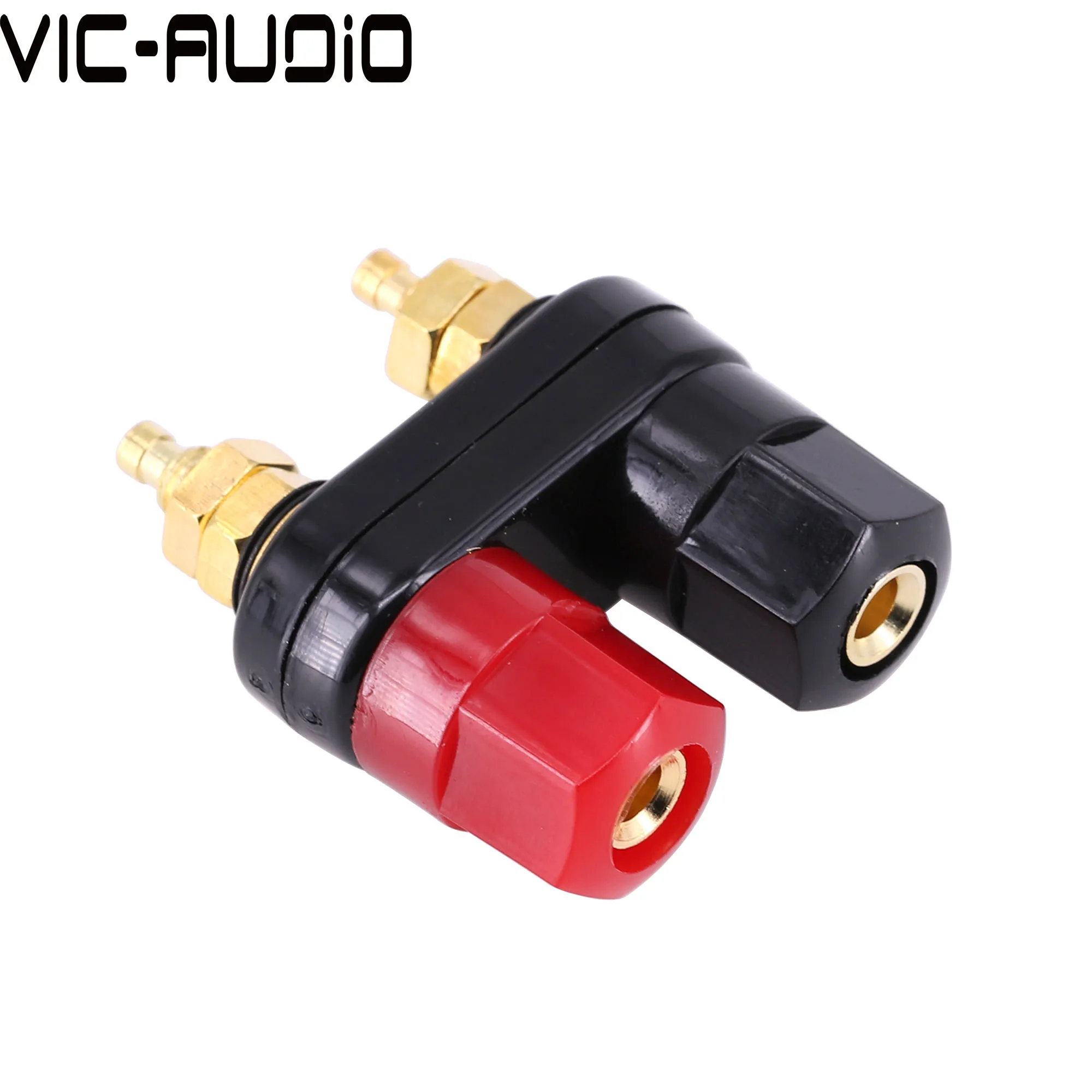 1PC 4mm Banana Stecker Paar Terminal Rot Schwarz Dual Stecker Verstärker Binding Post Banana Stecker Lautsprecher Stecker Jack
