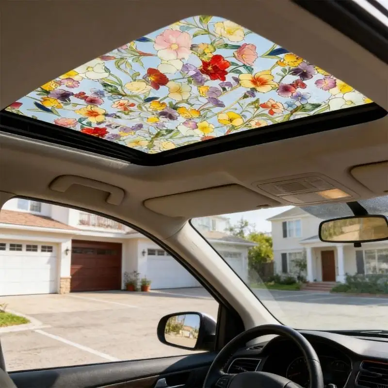 

Colorful Car Sunroof Decorative Film Sun Blocking And Heat Insulation For Personal Space Safety 100X43cm X37F