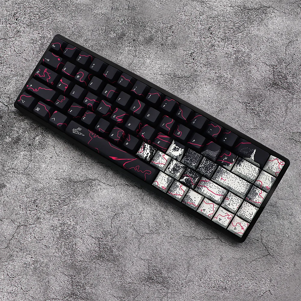 146 Keys GMK Graffiti Keycaps Cherry Profile PBT Dye Sublimation