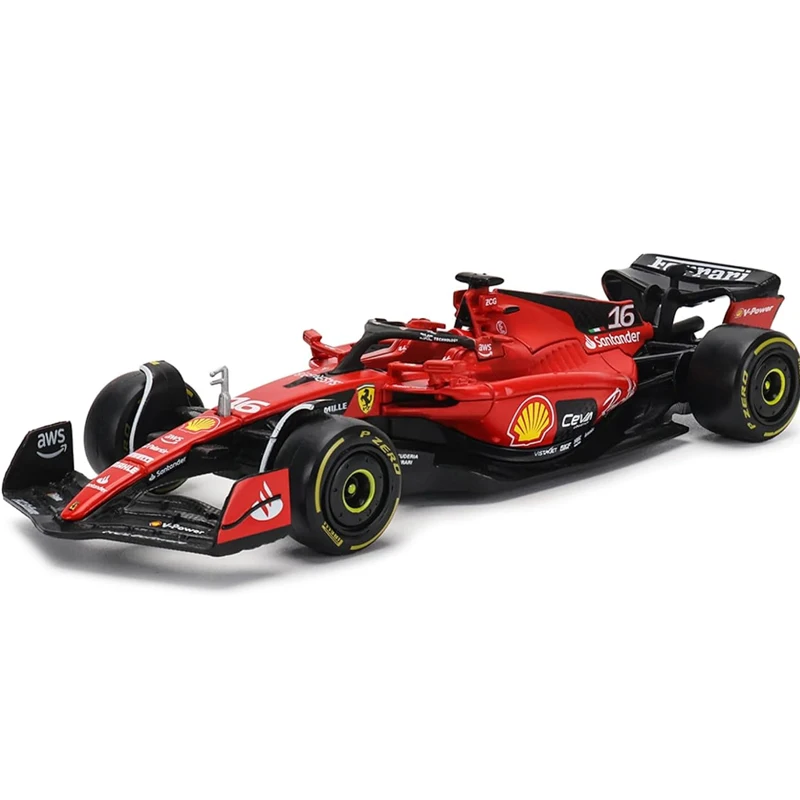 Bburago 2023 1/43 SF23#55 Sainz Racing Model Car for F1 Scuderia Ferrari #16 Leclerc Alloy Die Cast Model Car Collection Gift