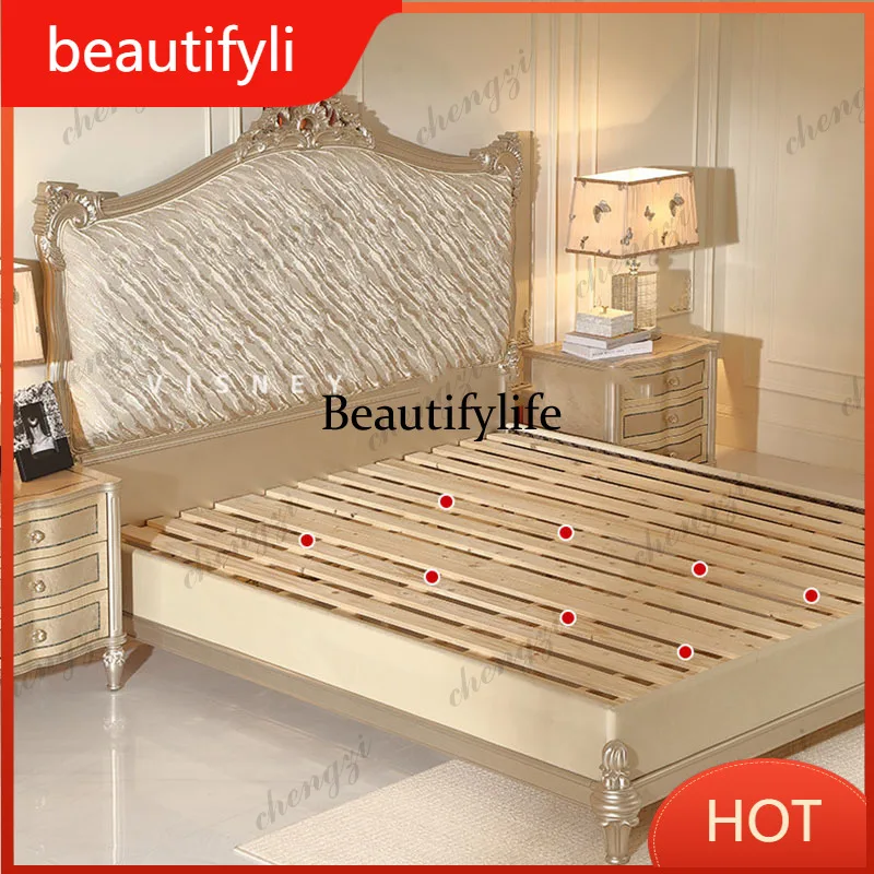 A139 Frame Queen Bed Double Luxury Modern Wooden Beauty Design Space Saving Bed Princess Sleeping Letto Matrimoniale Home Furnit