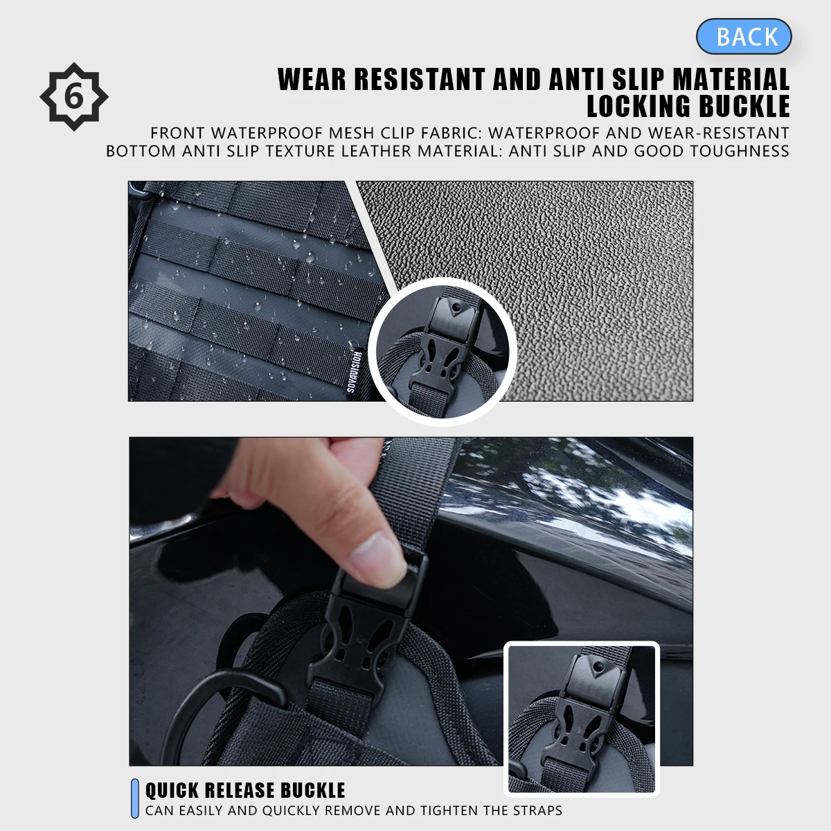 Akcesoria motocyklowe: rama, gmole, narzędzia, torba podróżna, boczne mocowanie na zbiornik paliwa, baza torby bocznej na zbiornik paliwa, baza mocowania przedniej torby motocyklowej.