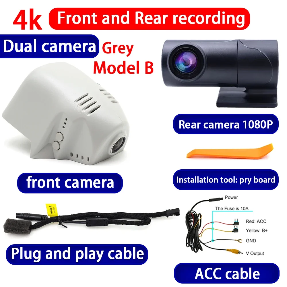 Video Recorder 4K Plug en Play Auto DVR Dash Cam Camera voor Volkswagen VW Golf 7 8 GTI SV Sportsvan Mk7 Mk8 Virtus Polo Sedan - afbeelding 1