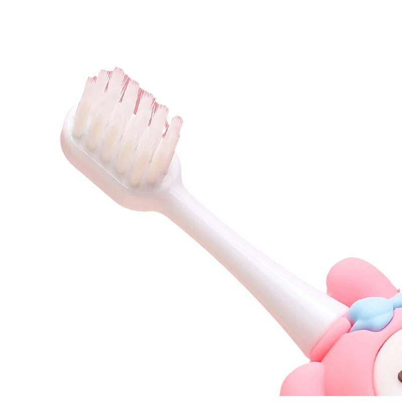 Sanrio-cepillo de dientes de pelo suave para niños, cerdas suaves ultrafinas, cuidado bucal, seguridad, salud bucal