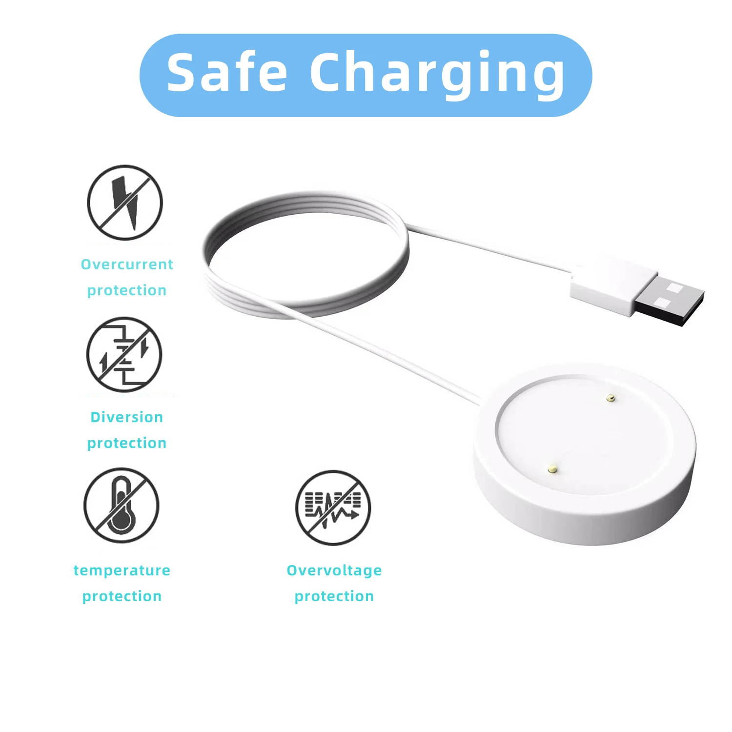 Honor replacement charger suitable for Honor GS4/GS3/watch4/5 USB smart watch charger charging cable