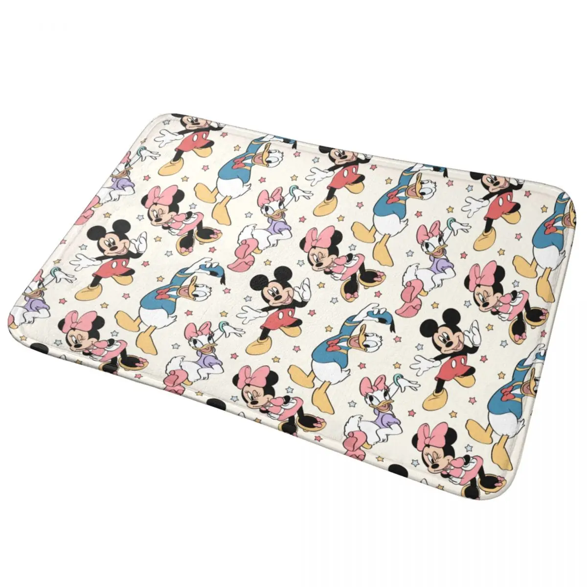 Alfombra de baño de Mickey y Minnie, felpudo absorbente de 60x40, alfombra de baño de secado rápido para bañera y ducha