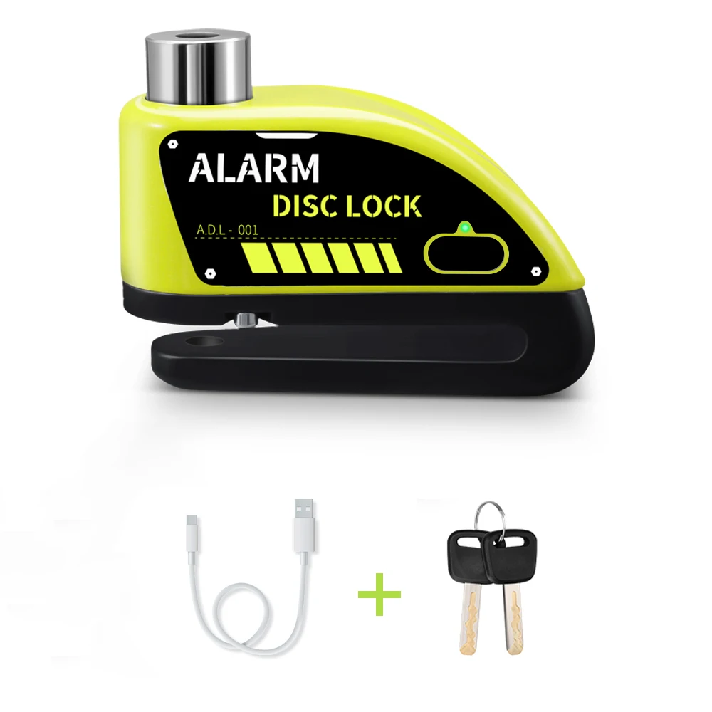 Extractme Motorcycle Alarm Schijfrem Slot Beveiliging Moto Wiel Schijf Hangslot Waterdicht 110dB Luid Anti Diefstal Alarma Motocicleta