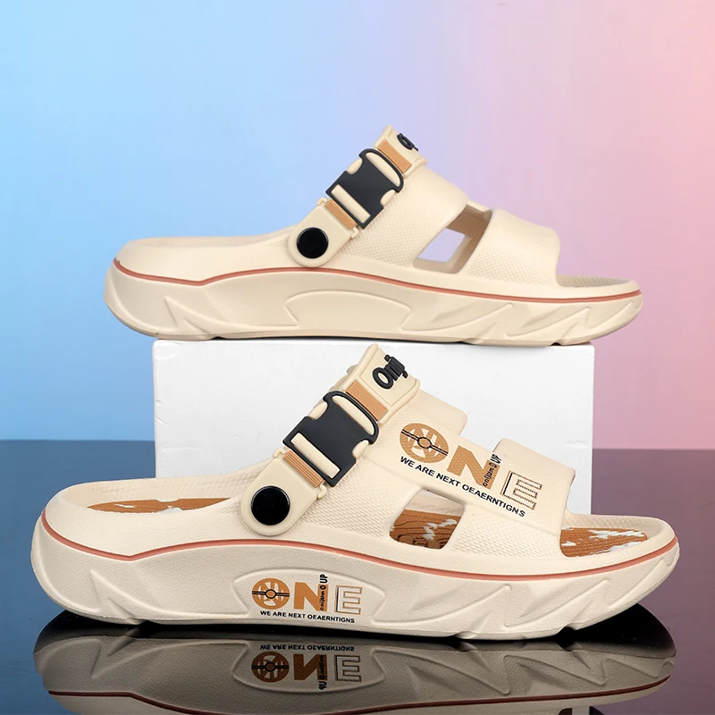 Sommer-Herrenpantoffeln Outdoor-Sandalen Strand Bequeme EVA-Soft-Slides Clogs Lässige Gartenschuhe Herren Damen Indoor-Hausschuhe – Detail 14