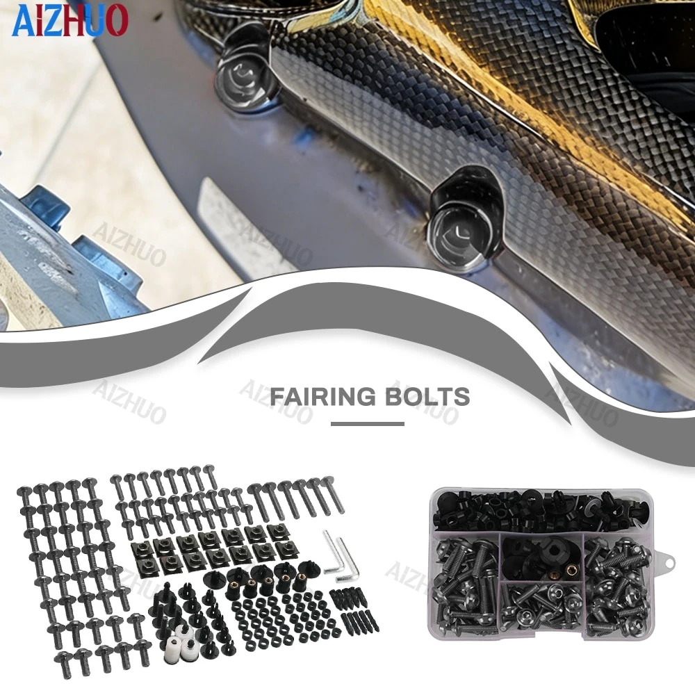 

Fairing Bolt Nut Kit For Kawasaki Z500 Z250 Z400 Z650 Ninja 250R 300 500 650 ZX10R ZX14R 6R 7R 9R Z750 Z1000 CNC Screws 210PCS