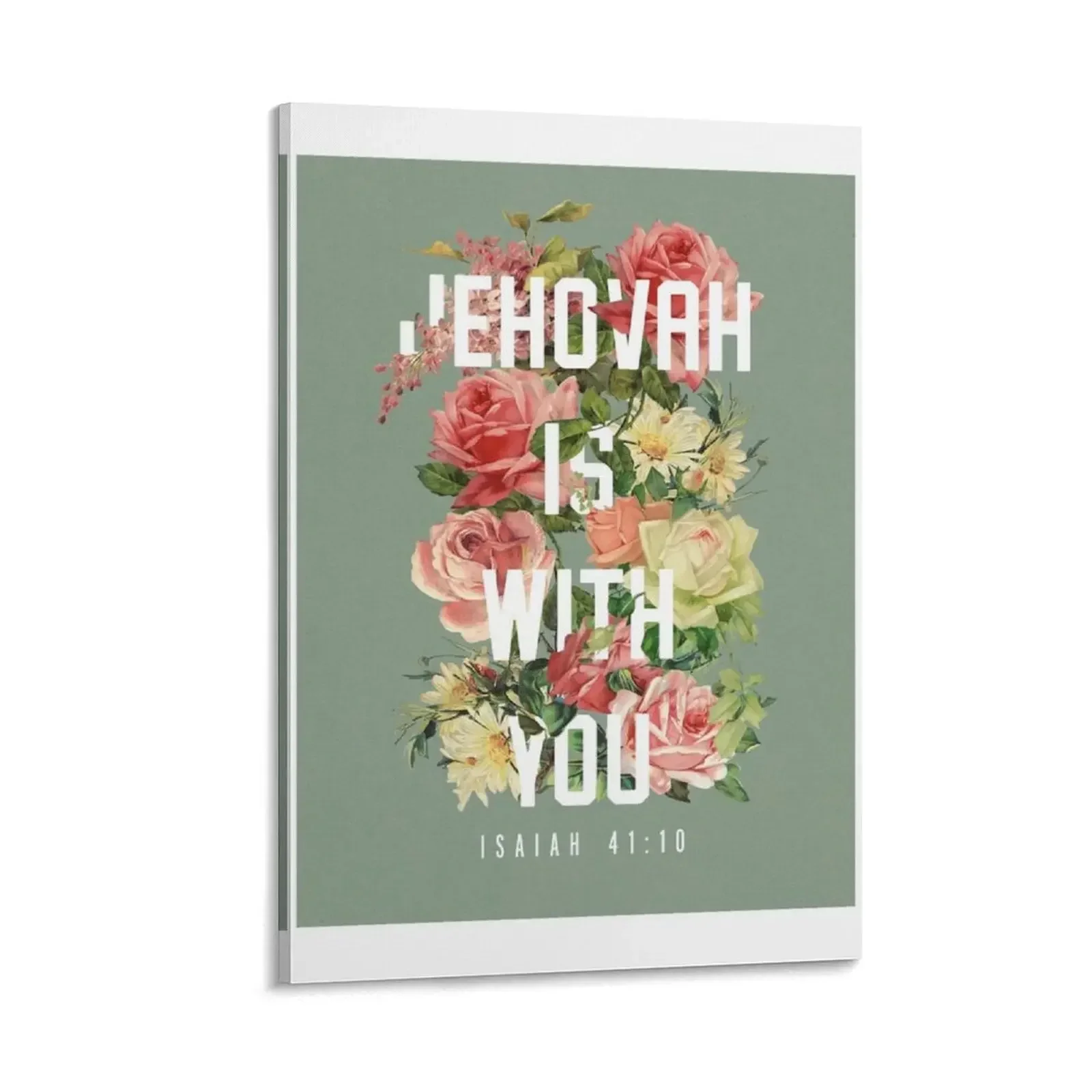 

ISAIAH 41:10 (Floral) Canvas Painting Decoration pictures room wall stickers & posters anime posters aesthetic room decor