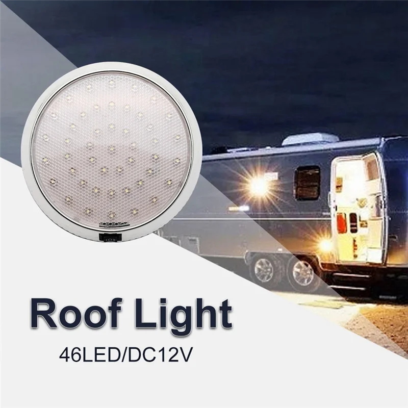 

AU63-2 Pcs Light : 1 Pcs 48W Led Light Work Lamp Driving Fog Offroad Suv 4Wd Atv Boat Auto Truck & 1 Pcs 12V Round Ceiling Dome