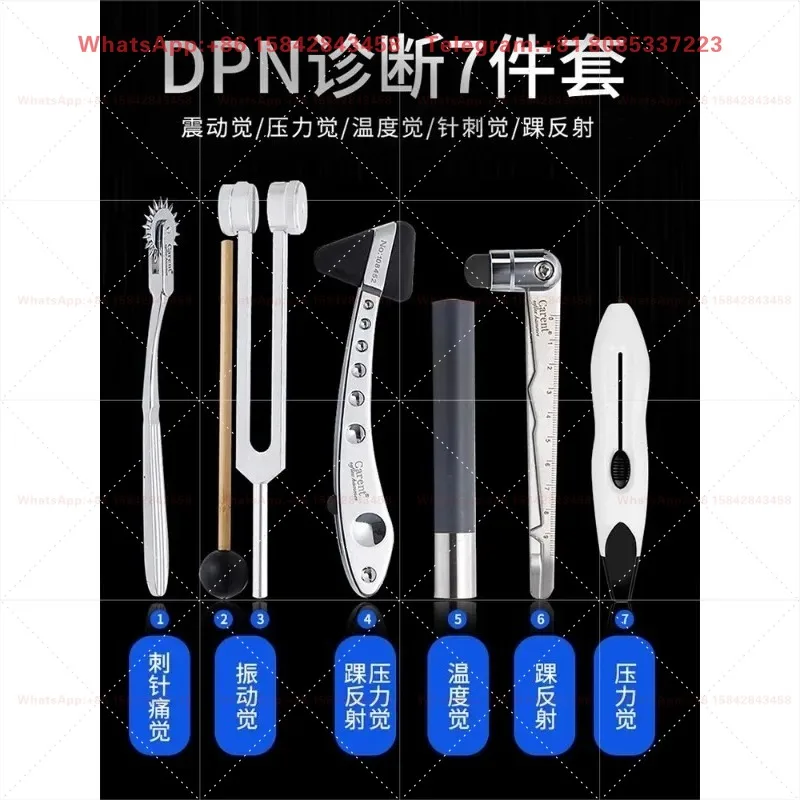 DPN Screening Kit Peripheral Nerve Test 10g Nylon Filament Tuning Fork Sensory Tool
