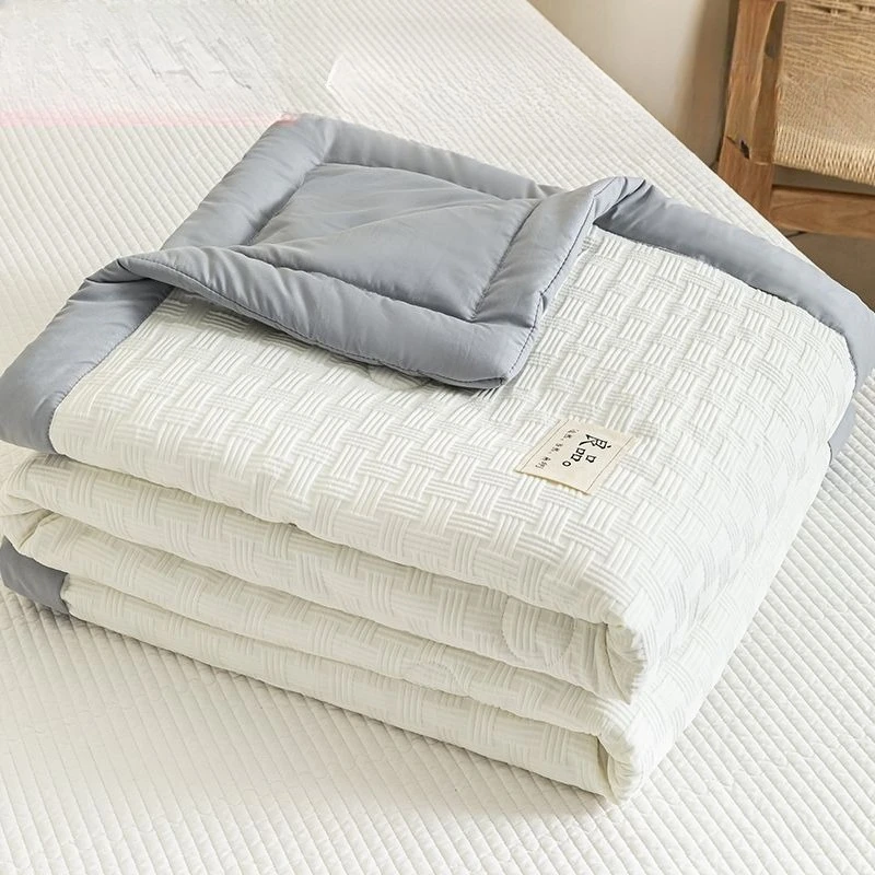 Soybean Fiber Cooling Blanket Multifunctional Jacquard Cover Blanket Bedding Machine Washable Air Conditioner Comforter Quilt