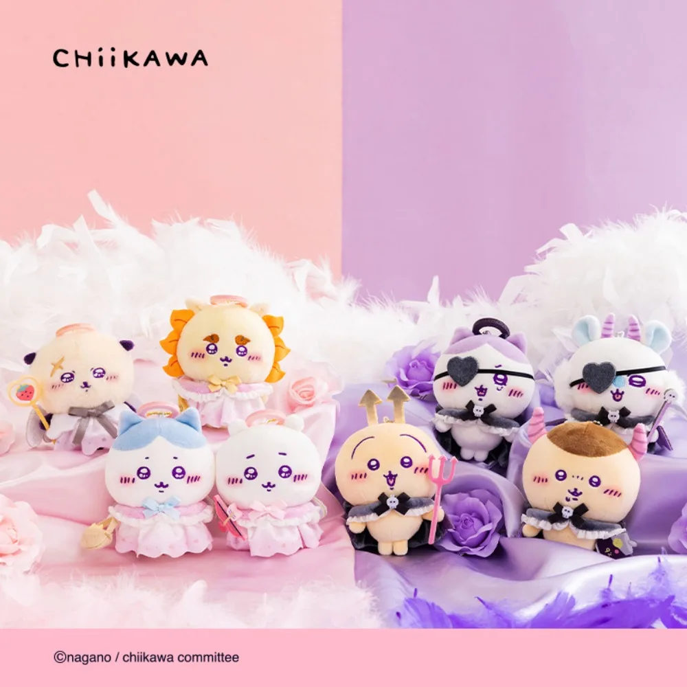 Genuine Chiikawa Angel and Devil Series Plush Pendant Ornaments, Anime Merchandise Gifts & Bag Charms
