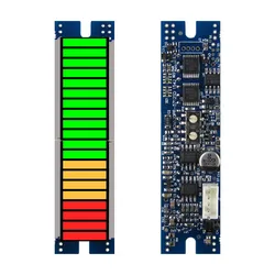 20seg 57mm LED Bargraph Display Module DC5V power supply, 1-5V input signal, 4Red+4Yellow+12Green