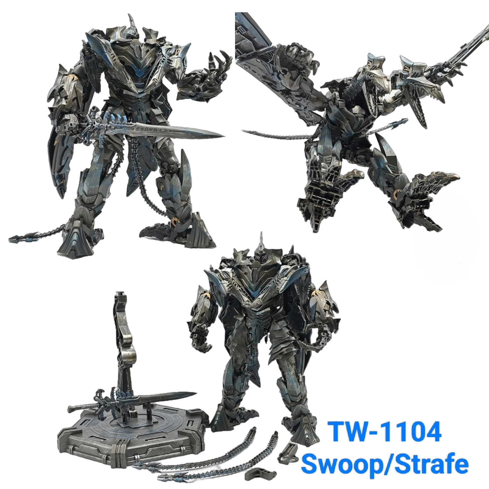 

В наличии BaiWei Transformation TW1104 Фигурки Strafe Swoop Movie 4 TW-1104 Фигурки Динобот Деформационная игрушка Динозавр