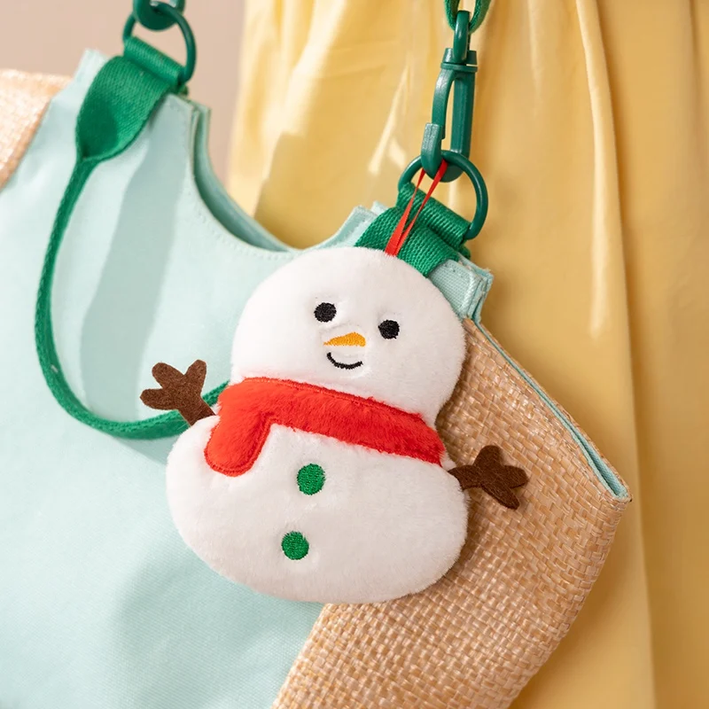 Cartoon Christmas Series Gingerbread Plush Doll Pendant House Wreath Socks Glove Hat Snowman Tree Plush Toy Christmas Tree Decor