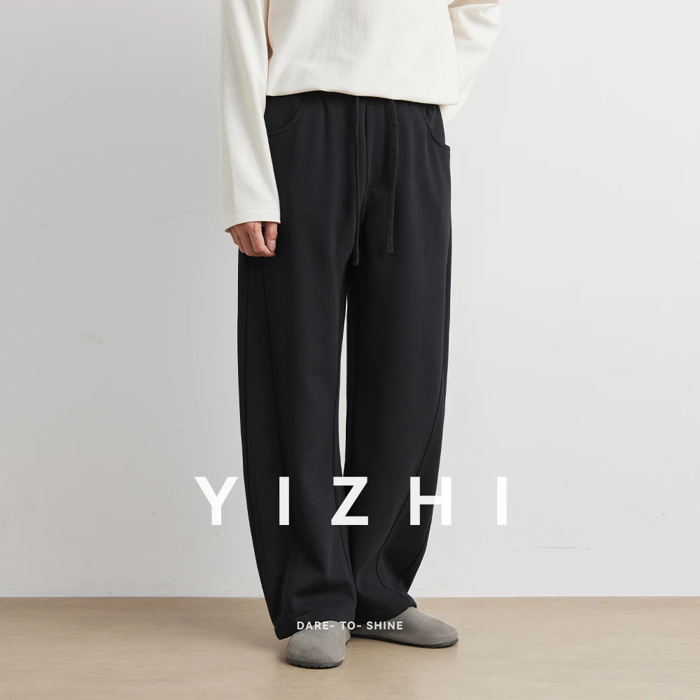 Fashion Casual Sports Pants Men's American Ey Trendy Loose Trousers Straight Leg Long Pants Youth Daily Wear Men Clothing