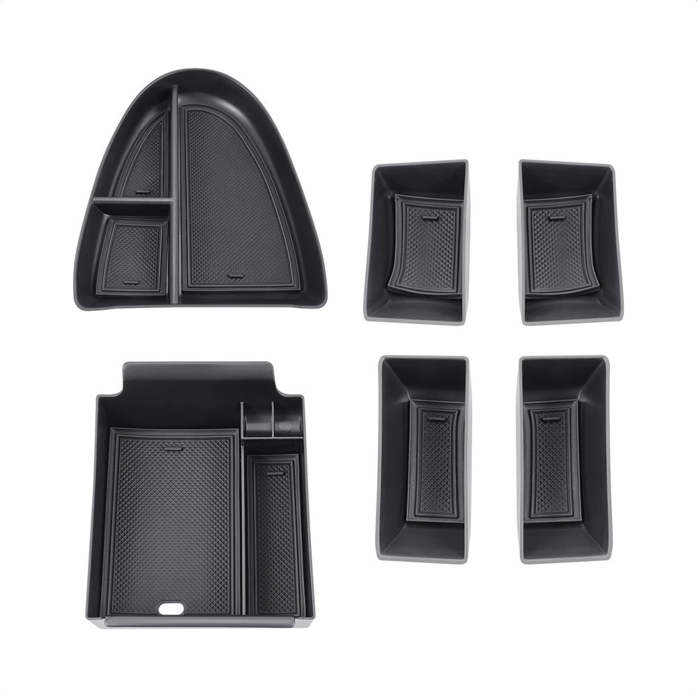 

For BYD Yuan Plus Atto 3 2022 2023 Center Console Organizer Tray and Car Door Storage Box and Armrest Box Storage Box 6Pcs