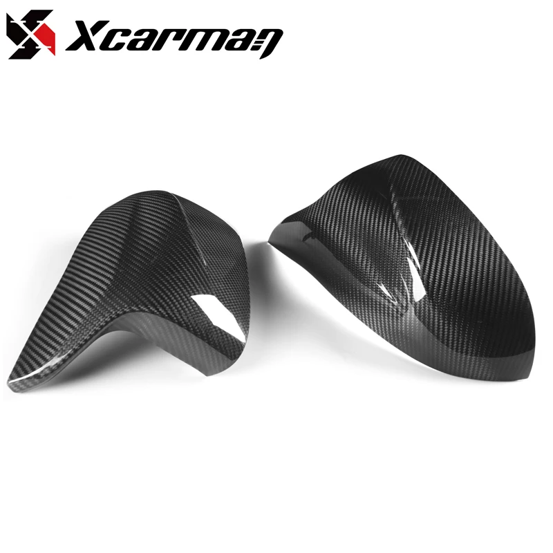 For BMW X3M X4M X5M X6M F97 F98 F95 F96 2019+ Dry Carbon Rearview SideDoor Mirror Caps Replacement Shells Glossy Car Accessories